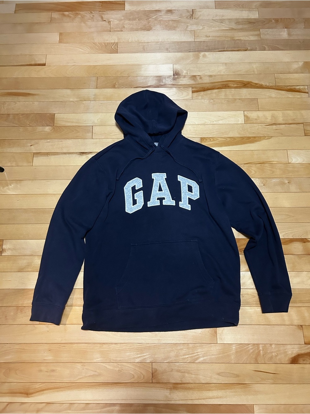 GAP Navy Pullover Hoodie with White Logo